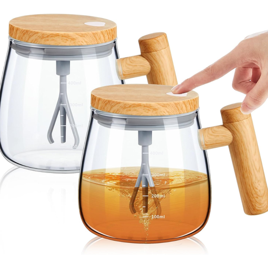 Ikamak™ Self-Stirring Mug - Press the button. Enjoy your drink exactly how you like it.